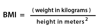 Metric Body Mass Index Formula